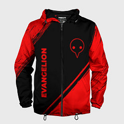 Мужская ветровка Evangelion - red gradient вертикально