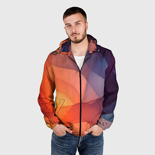 Мужская ветровка Летящая вуаль / 3D-Черный – фото 3