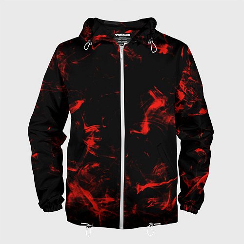 Мужская ветровка Color red black / 3D-Белый – фото 1