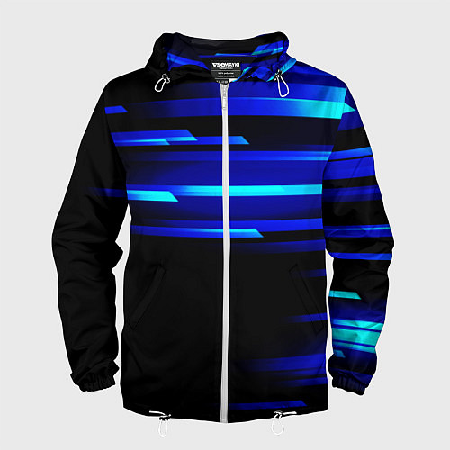 Мужская ветровка Color blue black / 3D-Белый – фото 1