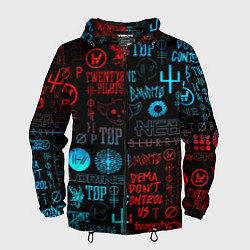 Мужская ветровка Twenty one pilots rock pattern