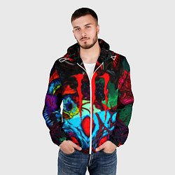 Ветровка с капюшоном мужская Monster energy hyperbeast, цвет: 3D-белый — фото 2
