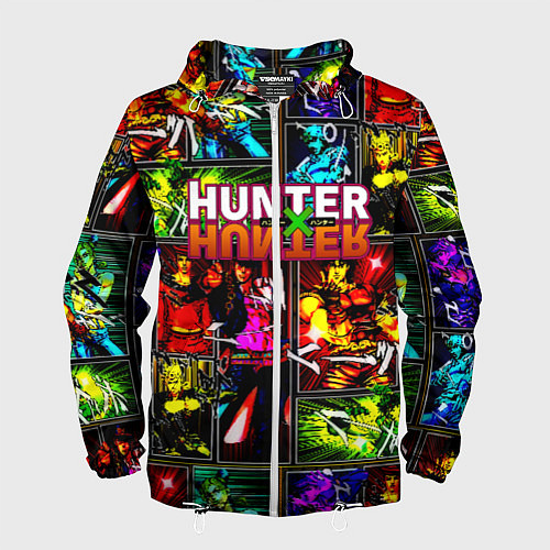 Мужская ветровка Hunter x hunter neon anime / 3D-Белый – фото 1