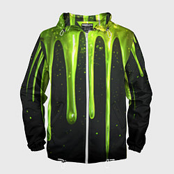 Мужская ветровка Слизь зеленая текстура