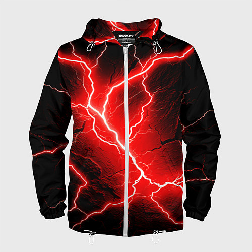 Мужская ветровка Lightning / 3D-Белый – фото 1