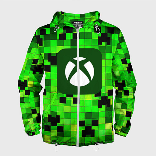 Мужская ветровка Minecraft xbox / 3D-Белый – фото 1