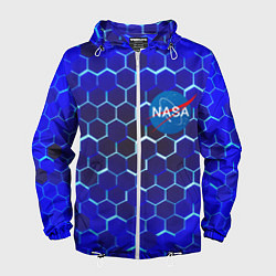 Мужская ветровка Nasa голубая броня