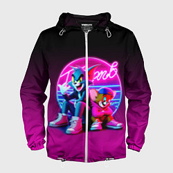 Мужская ветровка Tom and Jerry - neon glow fantasy