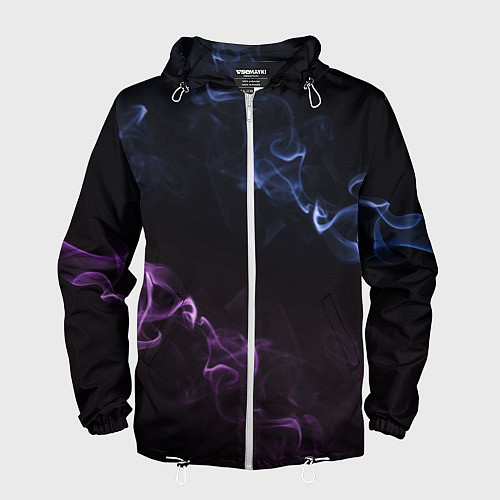 Мужская ветровка Color black blue pink / 3D-Белый – фото 1