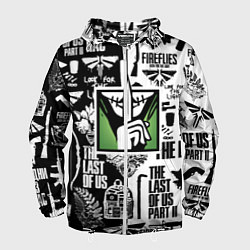 Ветровка с капюшоном мужская The Last of Us pattern, цвет: 3D-белый