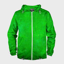 Ветровка с капюшоном мужская Свет зелёного фонаря, цвет: 3D-белый
