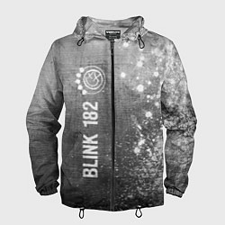 Ветровка с капюшоном мужская Blink 182 - grey gradient по-вертикали, цвет: 3D-черный
