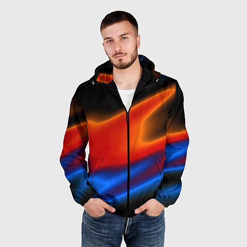 Мужская ветровка Multicoloured / 3D-Черный – фото 3