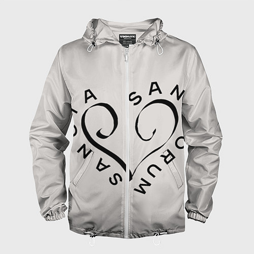 Мужская ветровка Святая святых / 3D-Белый – фото 1