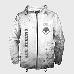 Мужская ветровка AEK Athens - white gradient вертикально