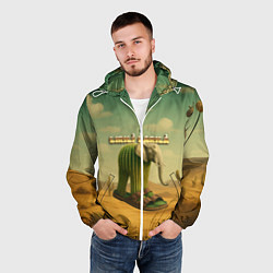 Ветровка с капюшоном мужская Lirili Larila мем, цвет: 3D-белый — фото 2