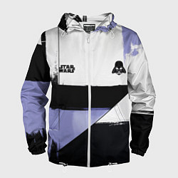 Ветровка с капюшоном мужская Дарт Вейдер Звездные войны, цвет: 3D-белый