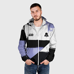 Ветровка с капюшоном мужская Дарт Вейдер Звездные войны, цвет: 3D-белый — фото 2