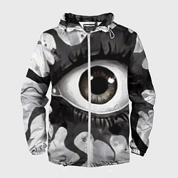 Мужская ветровка Глаз и щупальца - психоделика