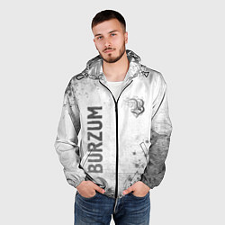 Ветровка с капюшоном мужская Burzum - white gradient вертикально, цвет: 3D-черный — фото 2