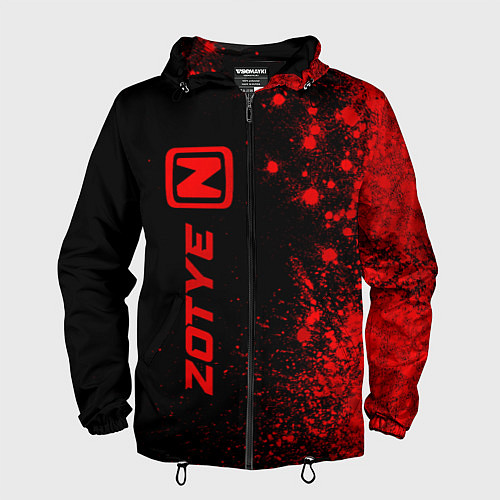 Мужская ветровка Zotye - red gradient по-вертикали / 3D-Черный – фото 1