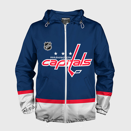 Мужская ветровка Washington Capitals hockey team / 3D-Белый – фото 1