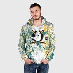 Ветровка с капюшоном мужская Anaheim Ducks NHL white, цвет: 3D-белый — фото 2