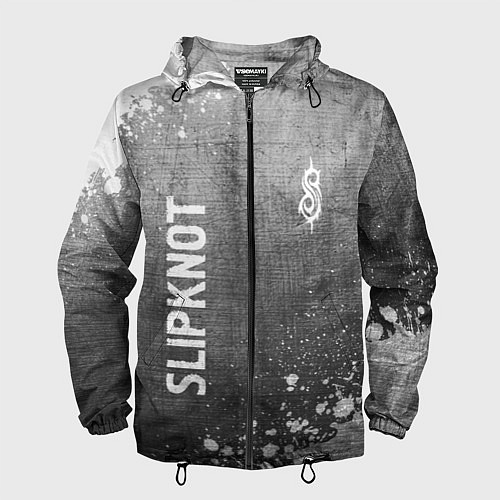 Мужская ветровка Slipknot - grey gradient вертикально / 3D-Черный – фото 1