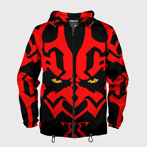 Мужская ветровка Лицо Дарт Мола / 3D-Черный – фото 1