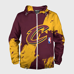 Ветровка с капюшоном мужская Cleveland Cavaliers NBA team, цвет: 3D-белый