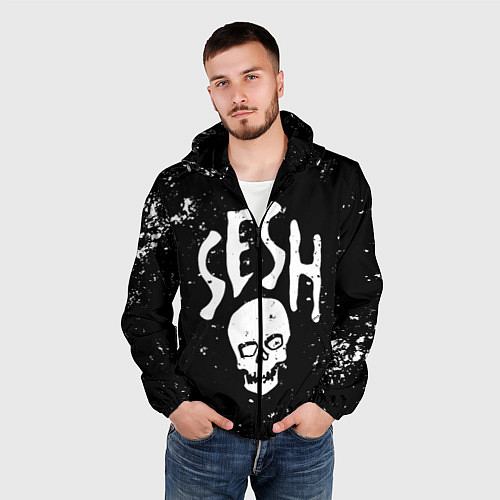 Мужская ветровка Sesh / 3D-Черный – фото 3