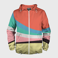 Ветровка с капюшоном мужская Спектр июнь, цвет: 3D-белый