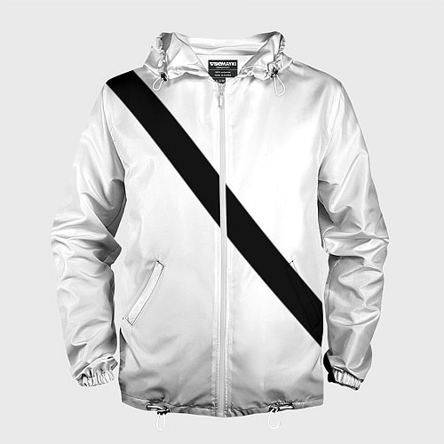 Мужская ветровка Ремень безопасности пассажирский / 3D-Белый – фото 1