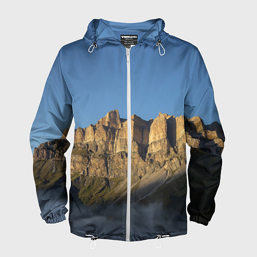 Мужская ветровка Гора Метиген / 3D-Белый – фото 1