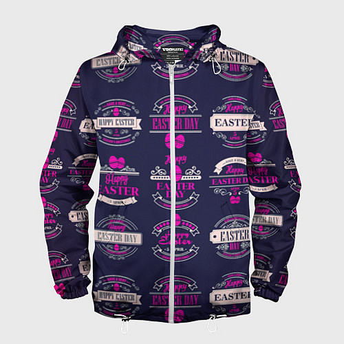 Мужская ветровка Easter pink / 3D-Белый – фото 1