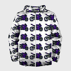 Мужская ветровка Motorcycle purple gloss