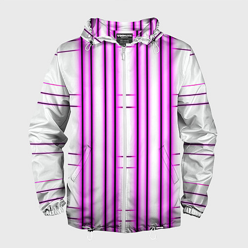Мужская ветровка Neon pink / 3D-Белый – фото 1