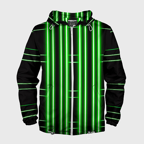 Мужская ветровка Neon green / 3D-Белый – фото 1