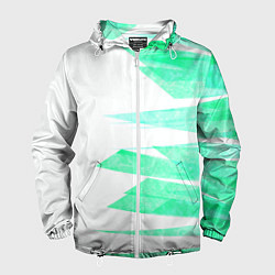 Мужская ветровка Color white light blue strip