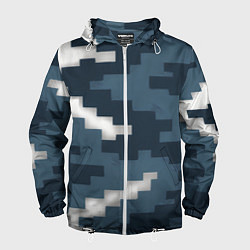 Мужская ветровка Пиксельная текстура камуфляж