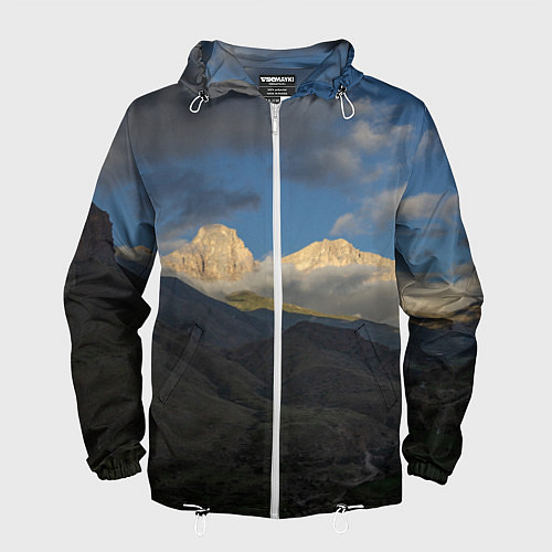 Мужская ветровка Массив Метеген / 3D-Белый – фото 1