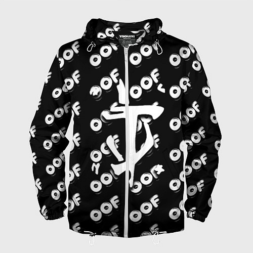 Мужская ветровка Doom off black / 3D-Белый – фото 1