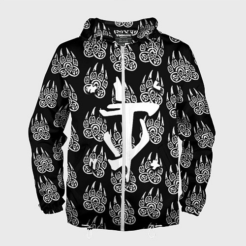 Мужская ветровка Doom хищник леса / 3D-Белый – фото 1