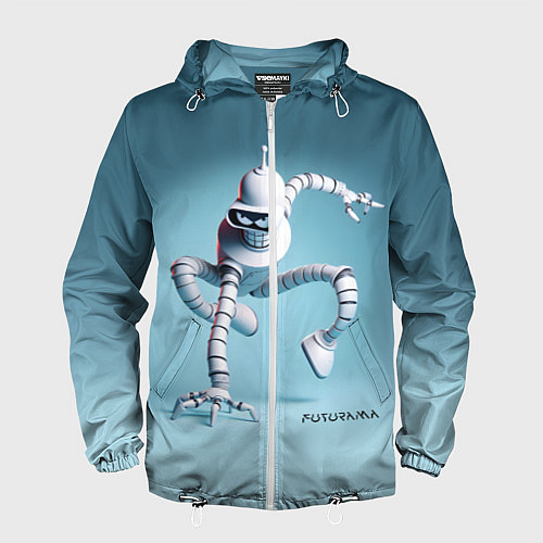 Мужская ветровка Spider Bender - meme / 3D-Белый – фото 1