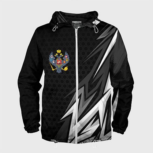 Мужская ветровка Российская империя - спортивный / 3D-Белый – фото 1