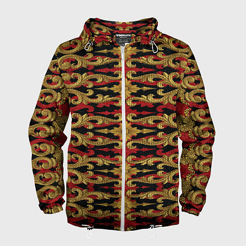 Мужская ветровка Царская вышивка / 3D-Белый – фото 1