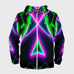 Ветровка с капюшоном мужская Multicolored colorful color, цвет: 3D-белый