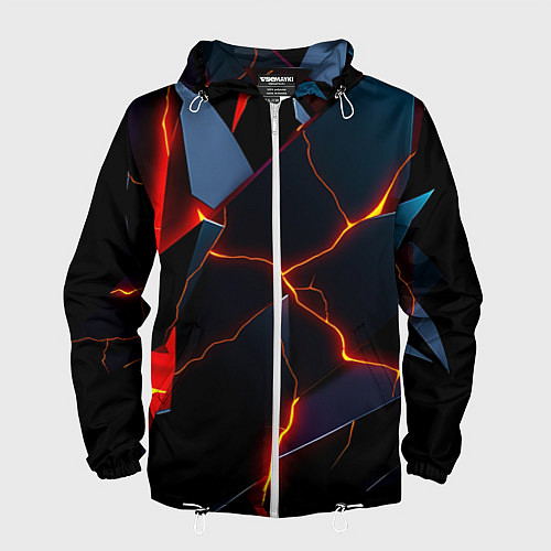 Мужская ветровка Plate fracturing / 3D-Белый – фото 1