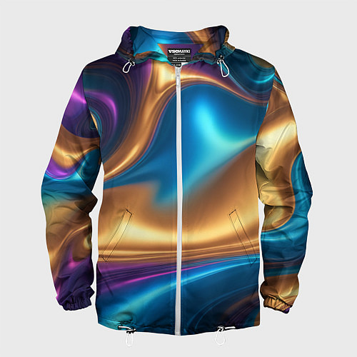 Мужская ветровка Сплавы разноцветные / 3D-Белый – фото 1