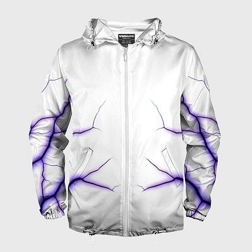 Мужская ветровка Color white purple / 3D-Белый – фото 1